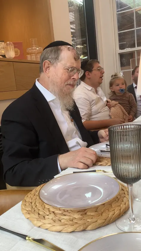 The original phone photo, taken at a family meal